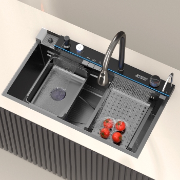 多功能鲸鱼水槽，展示正面外观